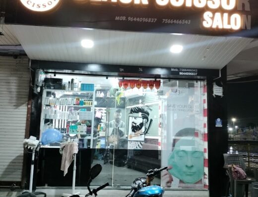 Black scissor salon